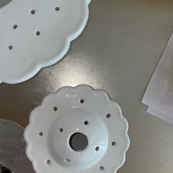 Vintage Ceramic Tiered Tulipiere Flower Holder - Picture 5 of 8